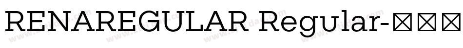 RENAREGULAR Regular字体转换